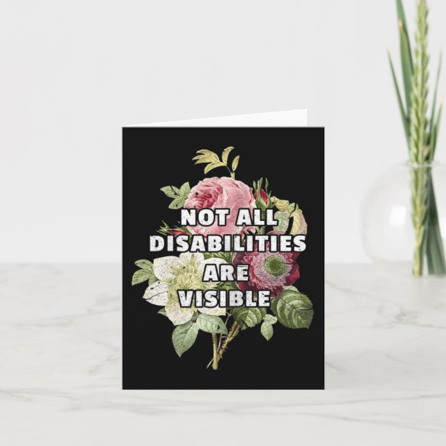 Alla funktionsnedsättningar är inte synliga fibrom kort (Framsida)