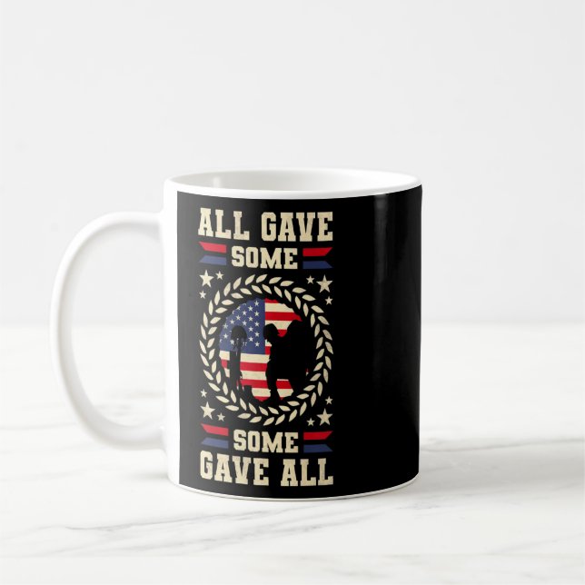 Alla gav lite av alla veterandagen. kaffemugg (Vänster)