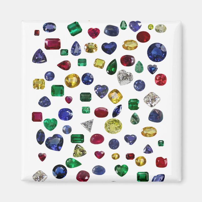 Alla Gemstones färgstarka Magnet (Framsidan)