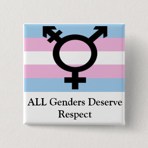 Alla gender förtjänar respekt knapp