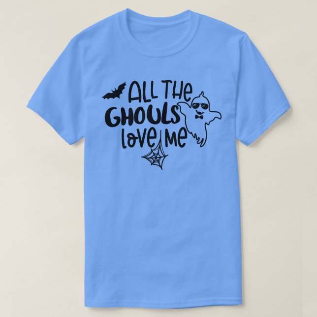 Alla Ghouls Kärlek Me-talessäsong Boo Crew Hall T Shirt (Design framsida)
