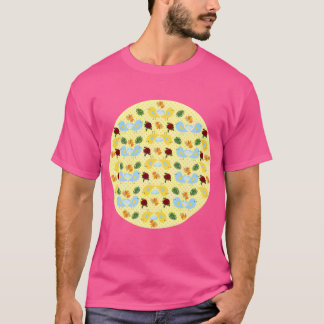 Alla golder-fåglar, mönster-vän, rolig t shirt
