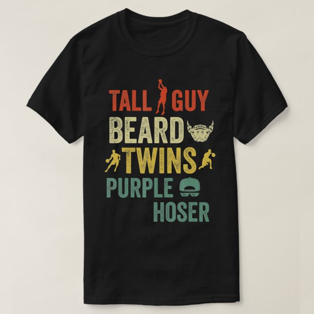 Alla Guy Beard vinner Lila Hoser Perfekt T Shirt (Design framsida)