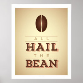 Alla hälsar Bean Art Poster