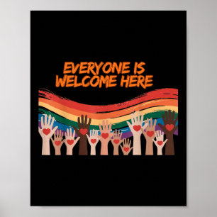Alla hälsar här Idaho Lärare välkommen Poster