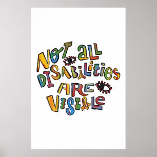Alla handikapp är inte synliga citattecken Poster