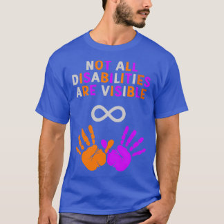 Alla handikapp är inte synliga i Silver Orange Pur T Shirt