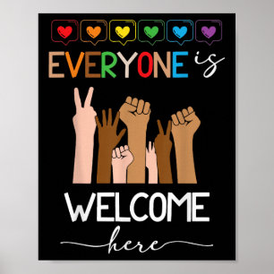 Alla här är välkomna, Idaho Lärare För manar Wom Poster