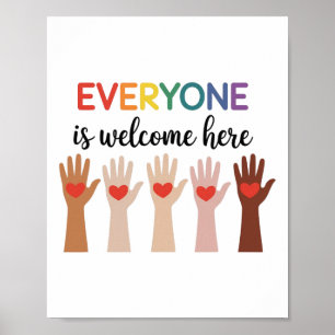 Alla här är välkomna Idaho Teacher 4 Poster