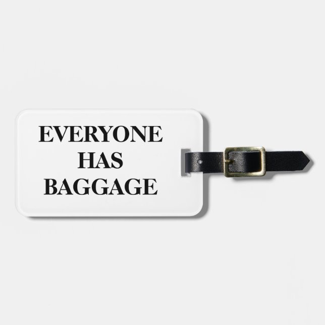 Alla har bagage bagagebricka (Horisontell Framsida)