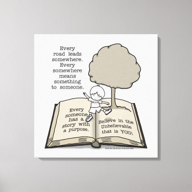 Alla har en historia canvastryck (Framsida)