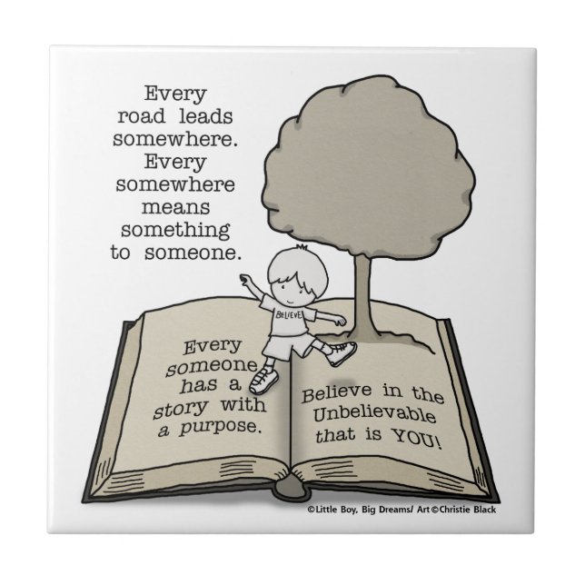 Alla har en historia kakelplatta (Framsidan)