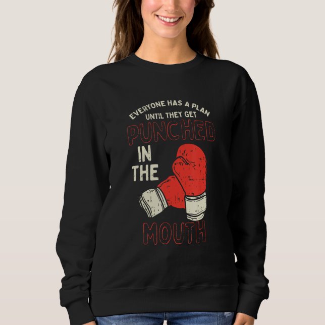 Alla har en plan tills de blir Slagit i T Shirt (Framsida)