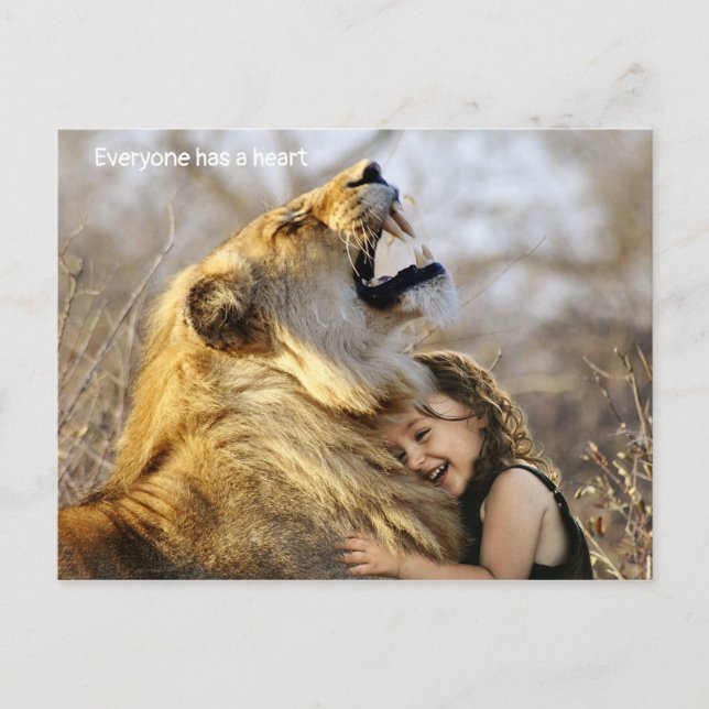 Alla har ett hjärta vykort (Framsida)