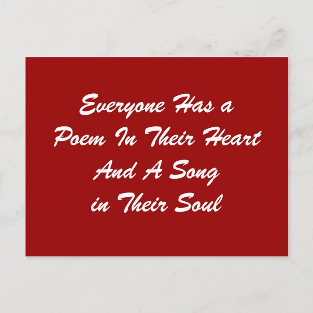 Alla har ett vykort för Dikt (Framsida)