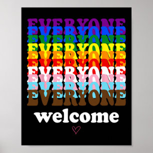 Alla här i Pridet är välkomna.. Poster