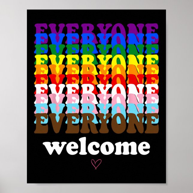 Alla här i Pridet är välkomna.. Poster (Framsidan)