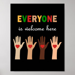Alla här välkomnar Idaho Lärare Equality Di Poster