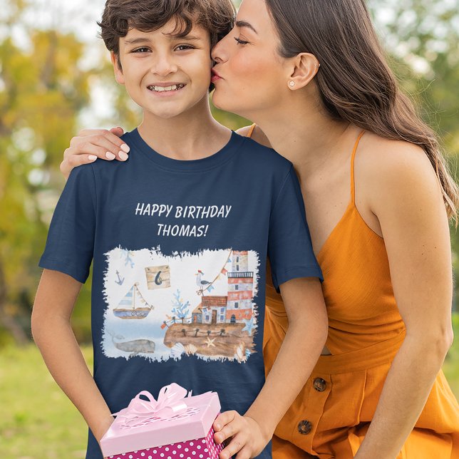 Alla havslevande barn, Personlig födelsedag T Shirt (Skapare uppladdad)