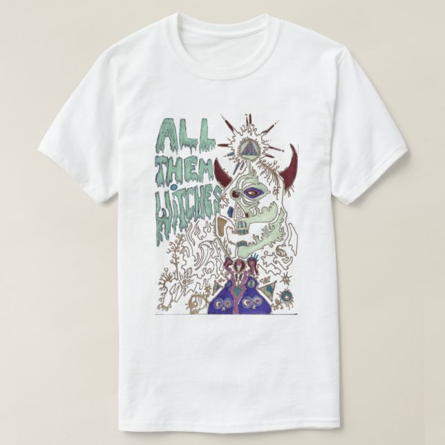 Alla häxor, alla häxor, häxor, alla t shirt (Design framsida)