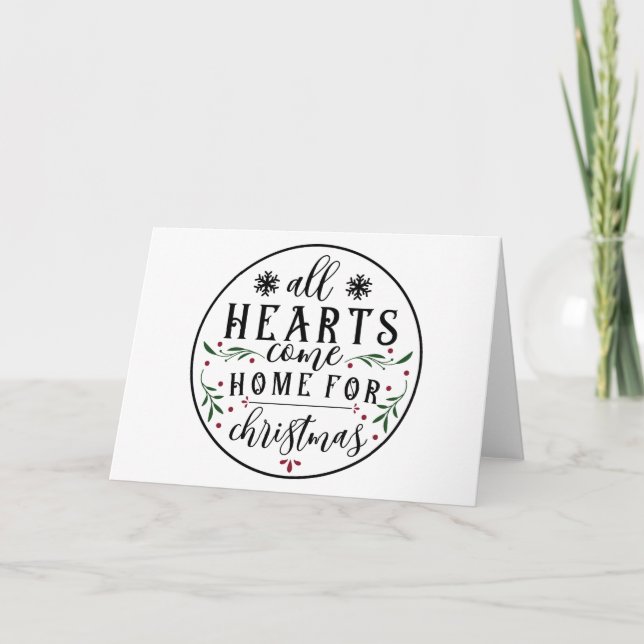 Alla Hearts Kom Home... Kort (Framsida)