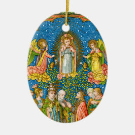 Alla helgon lägger till dem (VVP OO2) med textoval Julgransprydnad Keramik