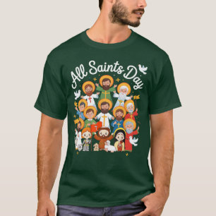 Alla helgons dag Barn Katolsk St Francis Therese J T Shirt