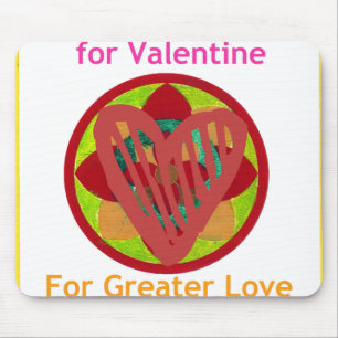 Alla hjärtan går hem för Valentine Art-utskrift Musmatta