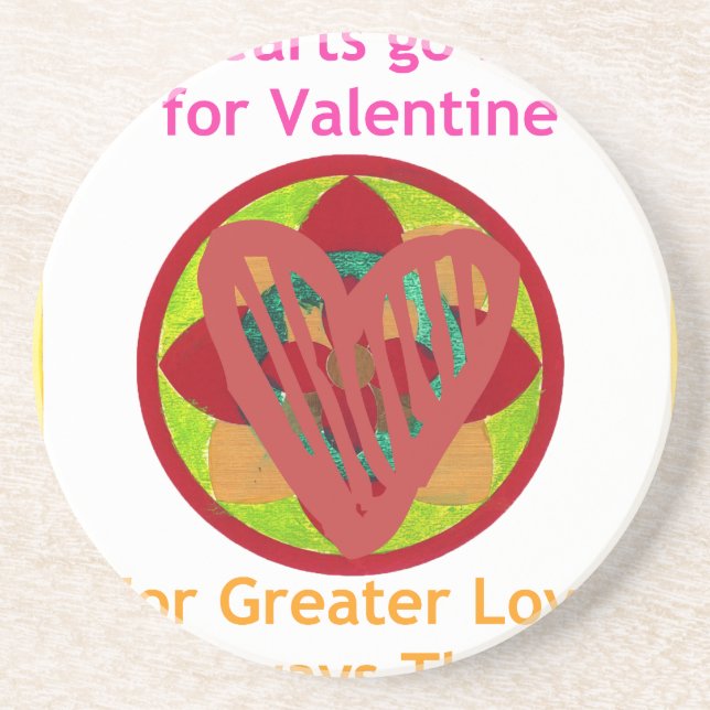 Alla hjärtan går hem för Valentine Art-utskrift Underlägg (Framsidan)