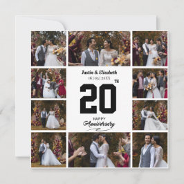 Alla hjärtans årsdag 10 Foto Collage Julkort