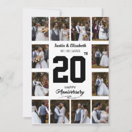 Alla hjärtans årsdag 12 Fotokollage Julkort