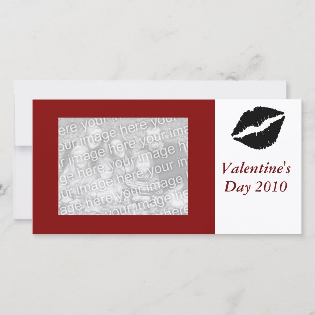 Alla hjärtans dag 2010-fotokort julkort (Framsida)