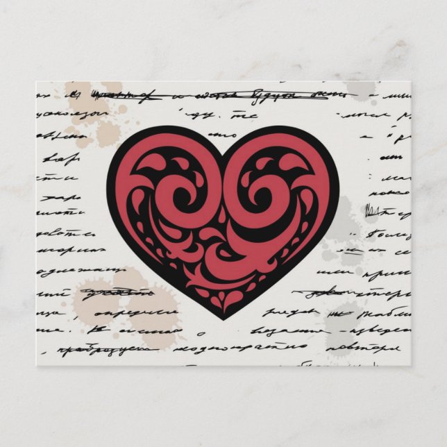 Alla hjärtans dag 2 helg vykort (Framsida)