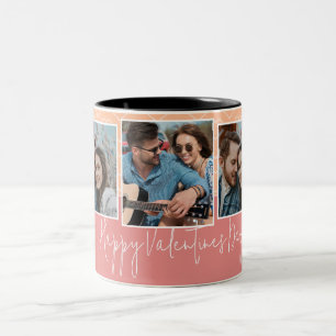 Alla hjärtans dag 3 Photo Heart Mönster Två-Tonad Mugg