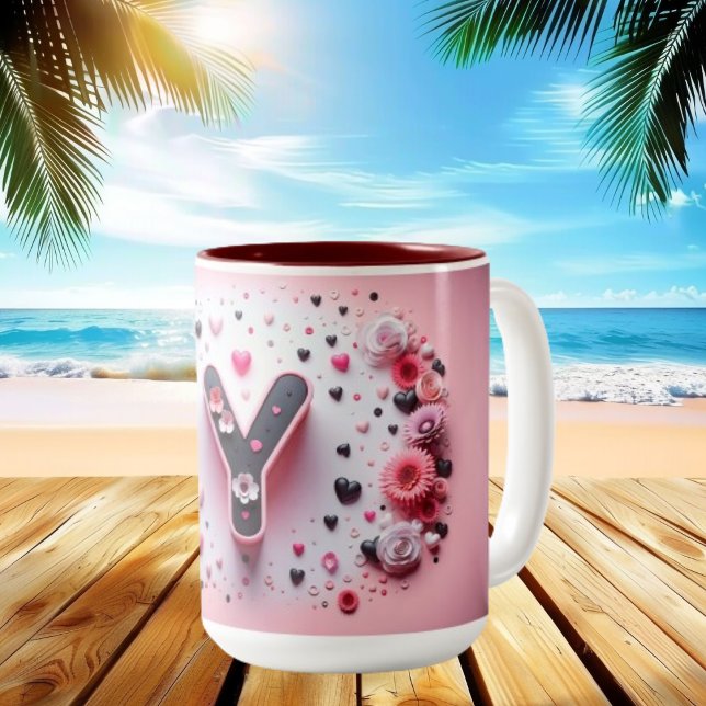 Alla hjärtans dag 3D A till Z Alphabet-kaffe Mugg (Skapare uppladdad)