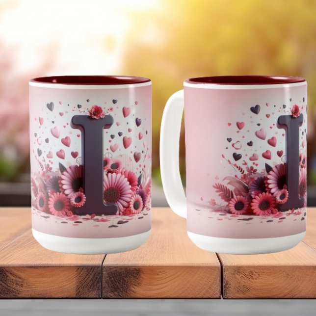 Alla hjärtans dag 3D A till Z Alphabet-kaffe Mugg (Skapare uppladdad)