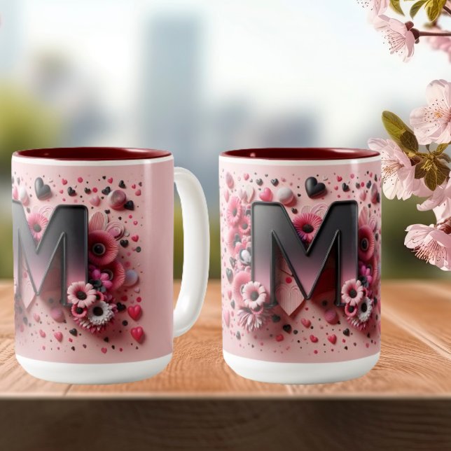 Alla hjärtans dag 3D A till Z Alphabet-kaffe Mugg (Skapare uppladdad)