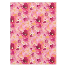 Alla hjärtans dag Abstrakt Hjärtar Rosa Guld