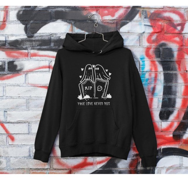 Alla hjärtans dag, Äkta kärlek dör aldrig Hoodie (Skapare uppladdad)