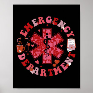 Alla hjärtans dag Akutmottagning Er Ed Sjuksköters Poster