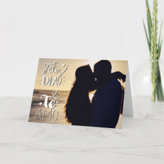 Alla hjärtans dag älskar jag dig i spanjor helgkort