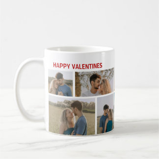Alla hjärtans dag Anpassad 10 Bilder Kaffemugg