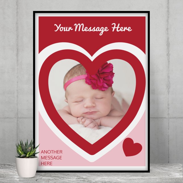 Alla hjärtans dag - Anpassningsbar för Candy Heart Poster (Skapare uppladdad)