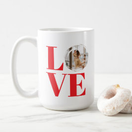 Alla hjärtans dag Anpassningsbar Fotoram LOVE Kaffemugg