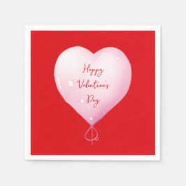 Alla hjärtans dag anpassningsbarna i lycklig är lj pappersservett