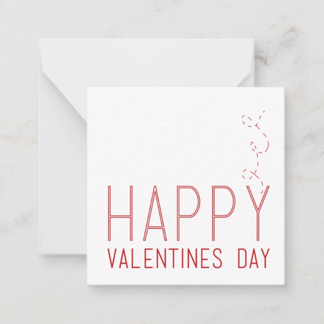 Alla hjärtans dag anteckningskort (Framsida)