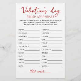 Alla hjärtans dag Avslutar min fras Redigerbart sp