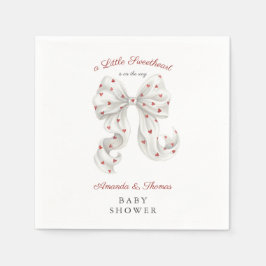 Alla hjärtans dag Baby Shower Pappersservett