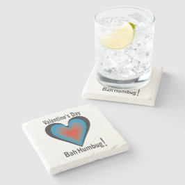 Alla hjärtans dag Bah Humbug Stenunderlägg