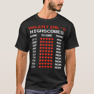 Alla hjärtans dag, barn boys Retro Video Games Lju T Shirt